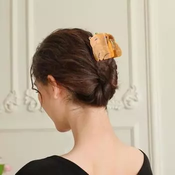 1/2 шт., зажим для волос Capybara, нескользящий, сильная фиксация, уксусная кислота, женские, густые, тонкие, вьющиеся волосы, зажим для волос, аксессуары для волос, подарки для любителей животных 2pcs