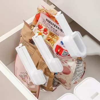 1/2 шт. Зажимы для герметизации с выпускным отверстием, герметичное уплотнение для сохранения продуктов питания, многоцелевые зажимы для пакетов для удобного хранения и организации, кухонный помощник для S 2pcs