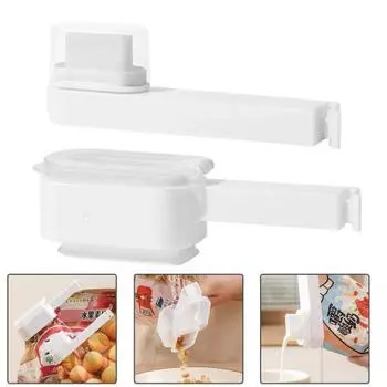 1/2 шт. Зажимы для герметизации с выпускным отверстием, герметичное уплотнение для сохранения продуктов питания, многоцелевые зажимы для пакетов для удобного хранения и организации, кухонный помощник S 1pc