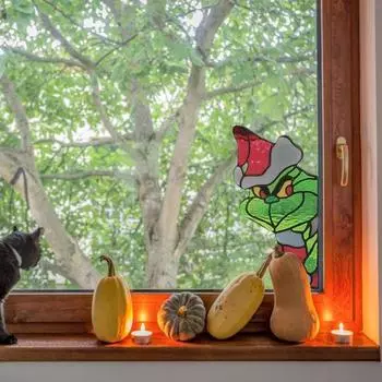 1/2 шт. Зеленые волосы эльфа оконный уголок украшение для дома офиса гостиной внутренней двери Left