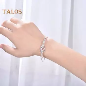 1/2 шт. женский браслет с полым регулируемым полированным медным запутанным геометрическим узором, браслет на запястье, кольцо на День матери, подарок на День святого Валентина, ювелирные изделия 1pc