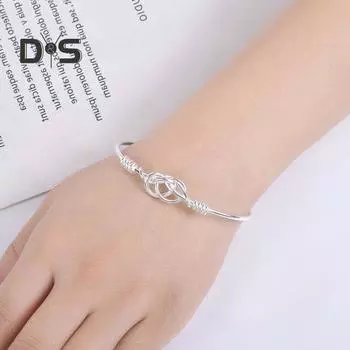 1/2 шт. женский браслет с полым регулируемым полированным медным запутанным геометрическим узором, браслет на запястье, кольцо на День матери, подарок на День святого Валентина, ювелирные изделия 1pc