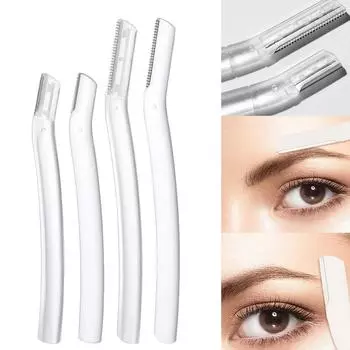1/2 шт. Женский триммер для лица и бровей, инструмент для формирования бровей из нержавеющей стали, многоцелевой нож для формирования волос на лице, инструмент для макияжа