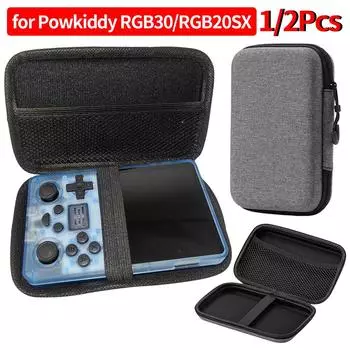 1/2 шт. Жесткий чехол для переноски портативной игровой консоли Powkiddy RGB30/RGB20SX, водонепроницаемый чехол с защитой от падений для RGB30/RGB20SX