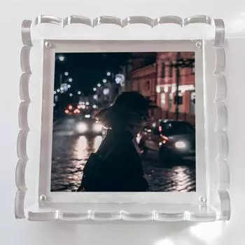 1/2 шт. Зубчатый акриловый поднос с магнитным ковриком, прочный прозрачный художественный постер с рисунком 1pc