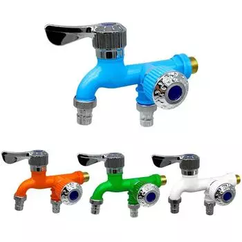 1/2 Универсальный смеситель с двойным выходом, смеситель с двойным управлением, домашний шланг для ванной комнаты, аксессуары для орошения с прокладкой белый