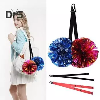 1/2 упаковки, держатель с бантом Cheer, портативный держатель для черлидинга для девочек-подростков, спорт в старшей школе и колледже 1pc чёрный