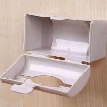 1/2 упаковки пластиковых мусорных мешков, подставка-диспенсер для кухни, ванной комнаты, гостиной, настенный многоцветный ящик для хранения мусорных мешков 1 Pack синий