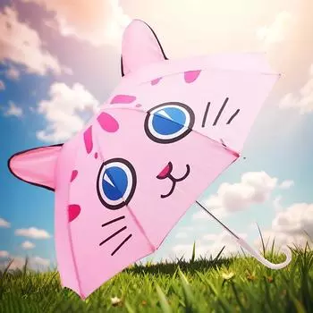 1-2 года детский зонт милый детский игрушечный зонт мужской и женский детский зонт с ушками реквизит мини-игрушка для танцев зонтик