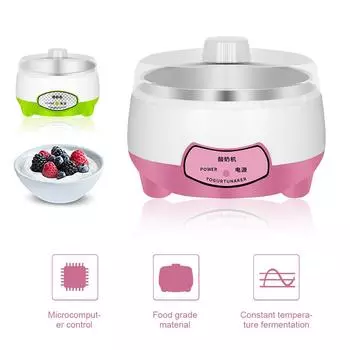 1.2L электрическая мини-йогуртница автоматическая многофункциональная 220V бытовая рисовая виноделка DIY йогурт и натто ферментирующая машина