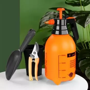 1/2л распылитель высокого давления большой емкости переключаемый режим воды запираемый ручной распылитель давления чайник садовый 2L