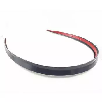 1.2M Black Soft Car Rear Roof Trunk Spoiler Rear Wing Lip Trim Sticker
