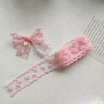 1/2M вышивка волнистый край ремесла шитье вышивка лента DIY головной убор ажурное кружево подарочная упаковка бант лента элегантный 4CM 1m