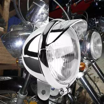 1/2Pcs 10W 12V Universal Motorcycle Headlights Motorbike Retro Fog Light Auxiliary Light Fit for Motorcycle Motorbike