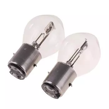 1/2PCS 2 шт. Галогенные лампы для фар ATV Moped Scooter Lights 12 В 35 Вт B35 BA20D Motor Yellow Heat White BA20d