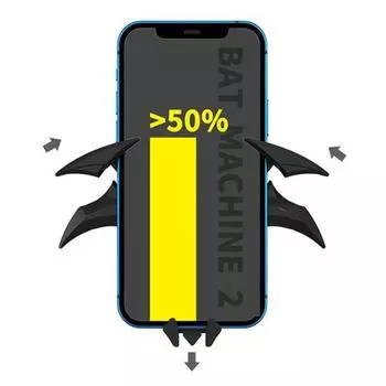 1/2 шт. Автомобильный держатель для телефона с крыльями летучей мыши, универсальное крепление для телефона на приборную панель автомобиля, держатель для мобильного телефона на вентиляционное отверстие автомобиля, гибкий и устойчивый 1pc