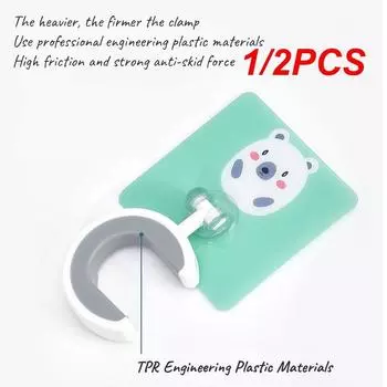 1/2PCS Broom Hanger Hook Wall Mount High Quality Suction Home Kitchen Bathroom Storage Bathroom Accessories