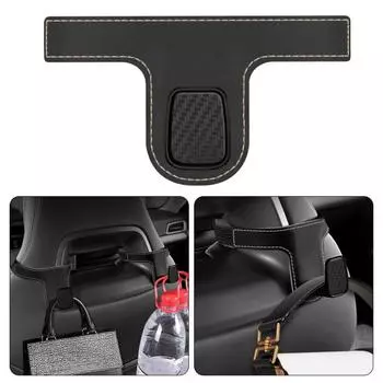 1/2Pcs Car Seat Back Hook Storage Organizer with Fastener Tape Simple Installation Automotive Seat Organizer 1pc бежевый