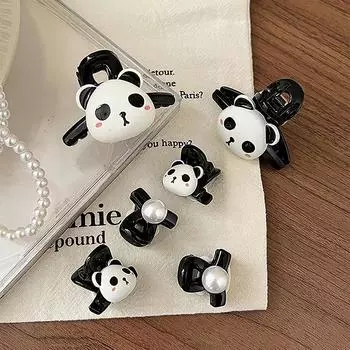 1/2Pcs Cartoon Panda Mini Hair Clip For Women Girls Cute Sweet Animal Hair Claws Exquisite Hair Accessories Gifts