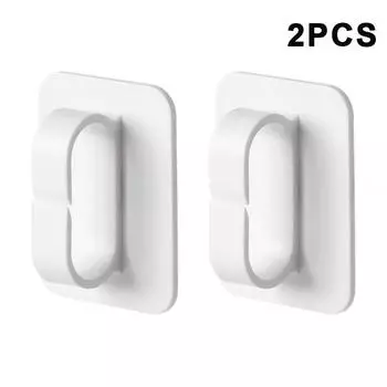 1/2Pcs Circular Hook Hair Comb Brush Storage Rack Punch-Free Wall Mounted Organizer Bathroom Accessories Storage Rack 2PCS