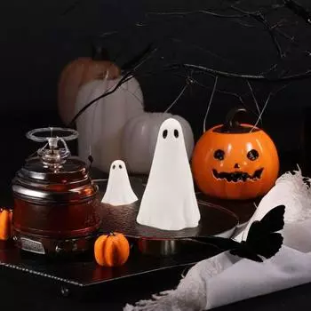1/2pcs Creative Halloween Ghost Figurine Funny Small Sculpture Ghost Statue Living Room S&L