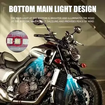 1/2pcs Donwof Motorcycle Led Flash Light Anti-collision Warning Lamp Waterproof Wireless 2.4R Remote Control For Car Bike