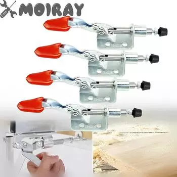 1/2PCS GH-301AM быстросъемный шарнирный зажим 45 кг 99 фунтов зажимное усилие толкающе-тянущие зажимы плунжерный ход ручной инструмент вертикального типа 1 PC