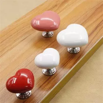 1/2pcs Heart-shaped Toilet Press White Button Plastic CreativePress Water Tank Buttons Protection Nail Mini Auxiliary Device