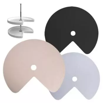 1/2Pcs Lazy Susan Shelf Liner Wear Resistant Silicone Non-Slip Easy to Clean Reusable 1pc хаки