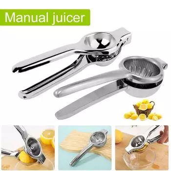 1/2Pcs Lemon Squeezer Stainless Steel Manual Juicer Portable Lemon Clip Fruit Citrus Pressing Tools for Kitchen Accessories 1Pcs