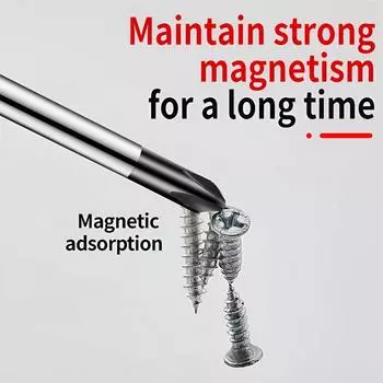 1/2PCS Magnetic Screwdriver Multifunctional Flat Head Cross Screwdriver Household Basic Anti Slip Manual Screw Drive Tool