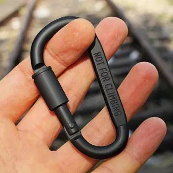 1/2Pcs Mountaineering Caving Rock Climbing Carabiner D-ring Safety Carabiner Travel Outdoor Survival Aluminum Alloy Hook Buckle