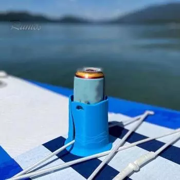 1/2 шт. держатель для напитков для доски для гребли, держатель для бутылки с водой для каяка, аксессуары для доски для гребли, держатель для стакана для доски для серфинга 2pcs розовый