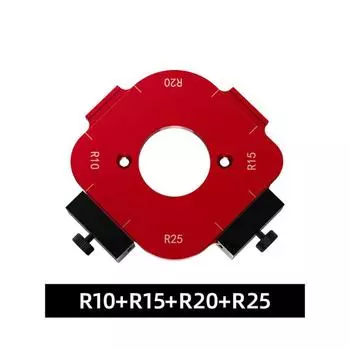 1/2Pcs Reusable Arc Angle Positioning Template Aluminum Alloy R10-R50 Radius Jig Woodworking S