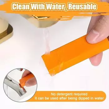 1/2PCS Rubber Household Kitchen Cleaning Tool Multi Purpose Scale Rust Glass Cleaning Eraser Magic Eraser Bathroom And Kitchen C 1PC