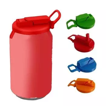 1/2Pcs Soda Can Lid Reusable BPA-free Soda Can Topper for Standard Soda 1pc красный