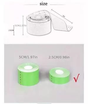 1/2pcs Sports Waterproof Kinesiology Tape Stickers Athletic Bandage Muscle Recovery Protector Strapping Pain Relief Tennis Gym 2.5cm X 5m