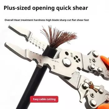 1/2шт 14-в-1 многофункциональный инструмент для зачистки проводов с эргономичной ручкой складная конструкция высокоточный провод 1pc