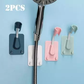 1/2шт 360° держатель для душевой лейки регулируемый самоклеящийся кронштейн для душевой лейки настенное крепление с 2 крючками подставка для ванной комнаты СПА универсальный