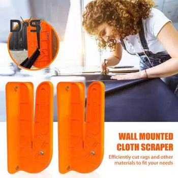 1/2шт настенный резак для веревки и тряпок безопасный в использовании простой монтаж многоцелевой инструмент для резки футболок и полотенец 1pc