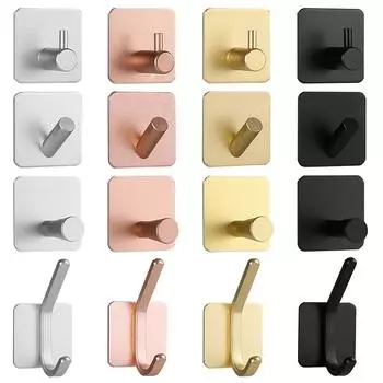 1/2шт самоклеящиеся настенные крючки для крепления на дверь, ключ, ткань, пальто, ванная комната, вешалка для халата, кухонная фурнитура, полка, крючок для сумки, органайзер