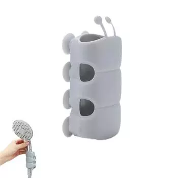 1/2шт силиконовый держатель для душевой лейки новый универсальный перемещаемый держатель для душевой лейки на присоске регулируемый держатель для душа для ванной комнаты без сверления 1Pc серый