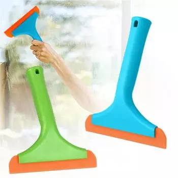 1/2шт силиконовый скребок для душа стеклоочиститель для чистки экранов лезвие для плитки синий