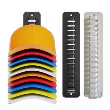 1/2шт. Вешалка для бейсболок, настенный органайзер, большая емкость, простая установка, компактный 1pc чёрный