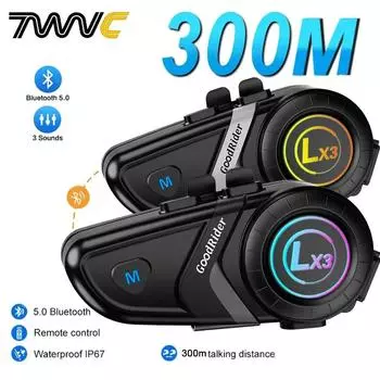 1/2x LX3 Bluetooth Intercom Мотоциклетный шлем Bluetooth гарнитура 2 Мотоциклетный Intercomunicador Moto Interphone Гарнитура Беспроводная BT5.0