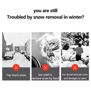 1/2x скребок для уборки снега, демонтаж лобового стекла автомобиля для всех автозапчастей, прочная автомобильная лопата для снега, лопата для льда, инструмент для мытья окон
