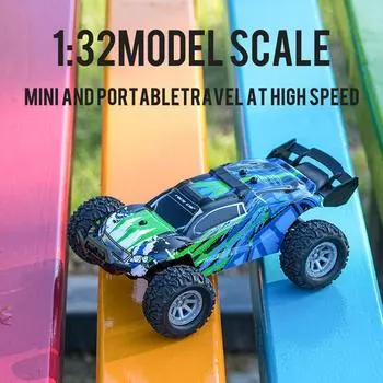 1:32 4CH 2WD 2,4 ГГц Мини 25 км/ч Высокоскоростной автомобиль с дистанционным управлением Игрушки в подарок зелёный