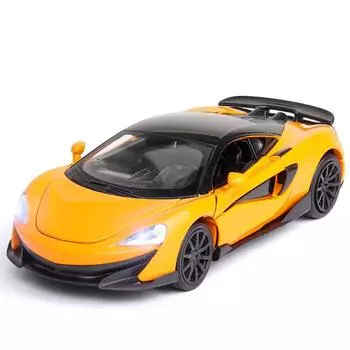 1:32 600lt сплава спортивный автомобиль модель украшения моделирование инерционный автомобиль со звуком свет для