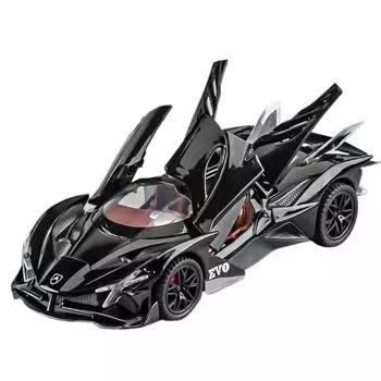 1/32 Apollo Project EVO литая игрушечная модель автомобиля со звуком и светом детские игрушки коллекционные предметы подарок на день рождения чёрный