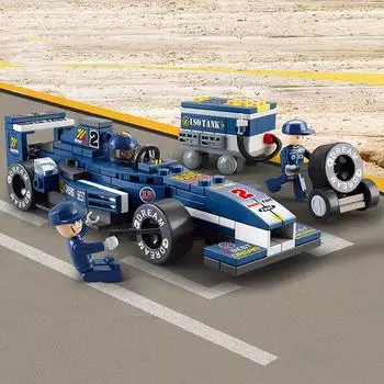 1:32 автомобильных клуба, гоночные автомобили, синяя молния, 196 шт., строительные блоки, игрушки, модель, кирпичи, конструктор, комплект для детей, мальчиков No Box